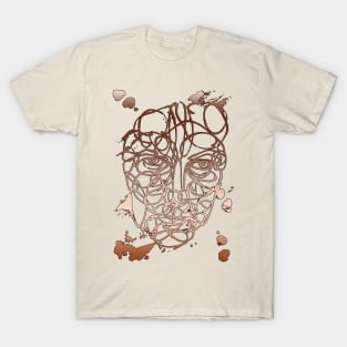 Abstract Face Lineart T-Shirt